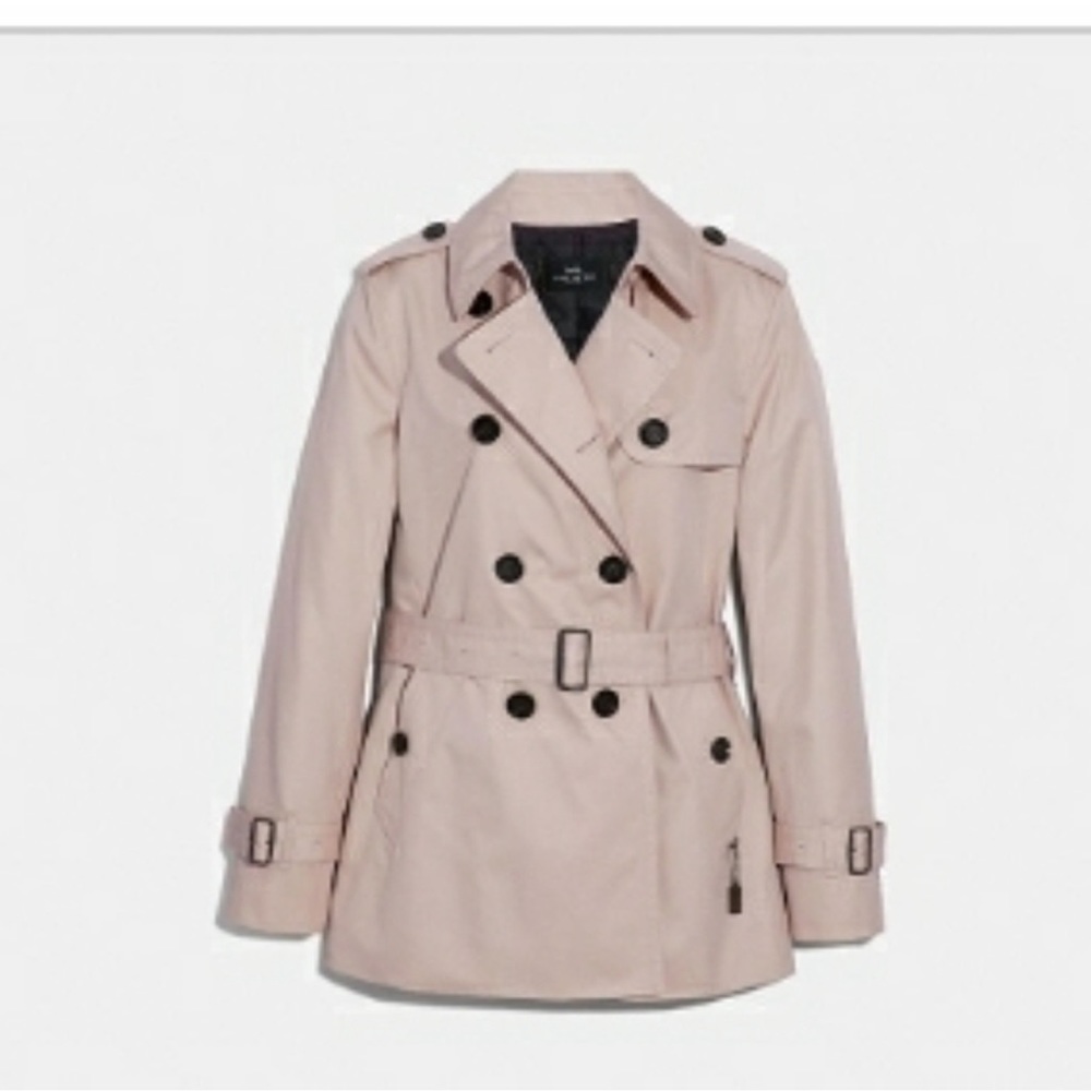 COACH TRENCH COAT sz XL new with tags  ***sleeve lining is missing .***